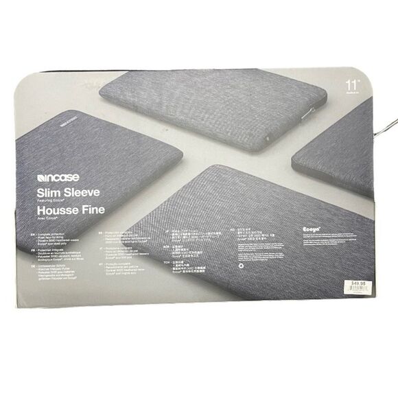 INCASE slim sleeve Housse Fine 11” MacBook Air sleeve gray New - Picture 2 of 2